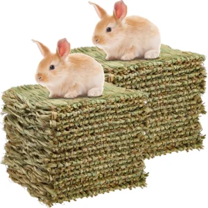 40 Grass Mats – Natural Chew & Sleeping Bed for Small Animals